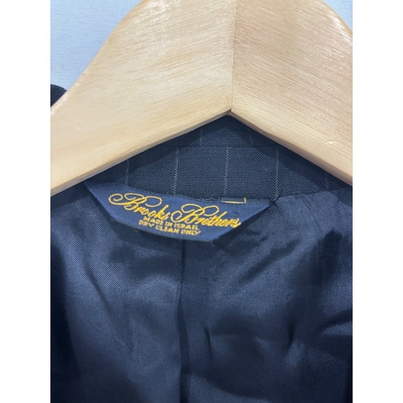 Brooks Brothers Men's 42R Pinstripe Wool Blend Suit Blazer Jacket - Picture 3 of 11